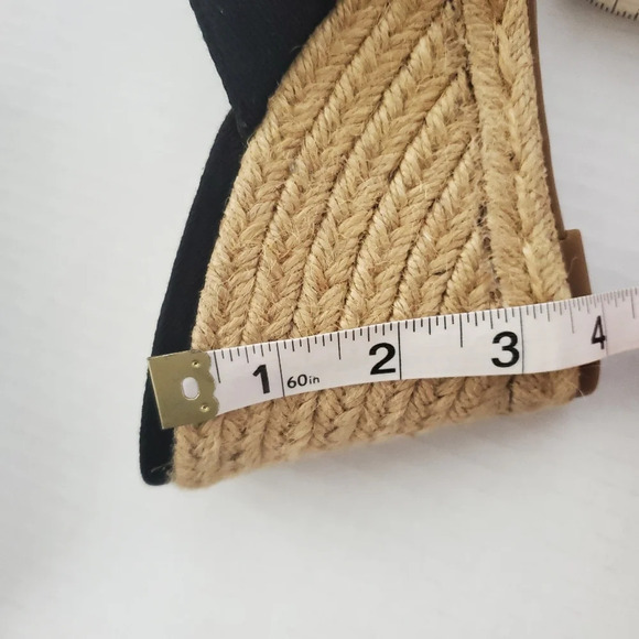 Circus By Sam Edelman Bea Wedge Espadrilles Size 9 Black Canvas Slip On … - Picture 11 of 12